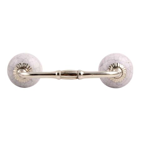 Light Purple Crackle Ceramic Bridge Handle